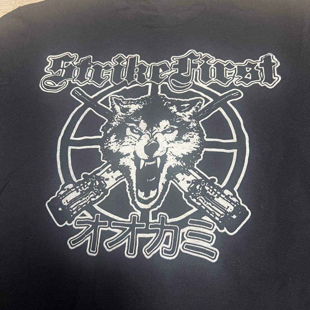 Strike First Mens Shirt Black Sz S Atlanta Punk Oi! Antiheroes Haywire GBH