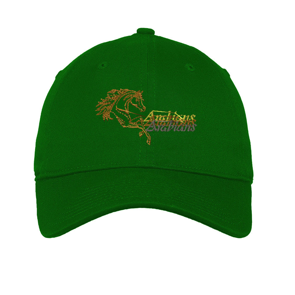 Arabian Horses Embroidered Soft Low Profile Hat