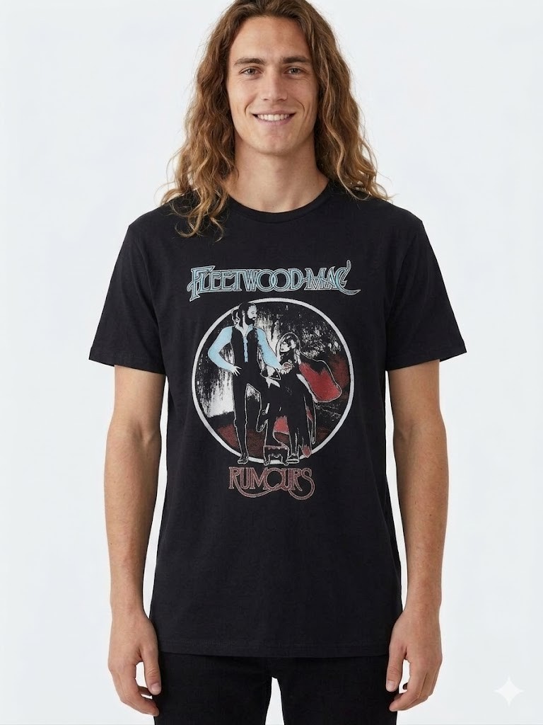 HOT !! Vintage 70s Soft Rock Style T-Shirt Retro Music Aesthetic Tee