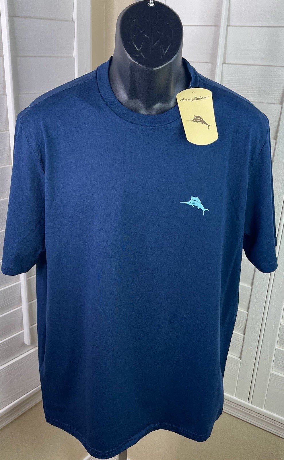 Tommy Bahama ‘Practice Your Swing’ Navy T-Shirt ST227017TX, Men’s M – NWT $49.50