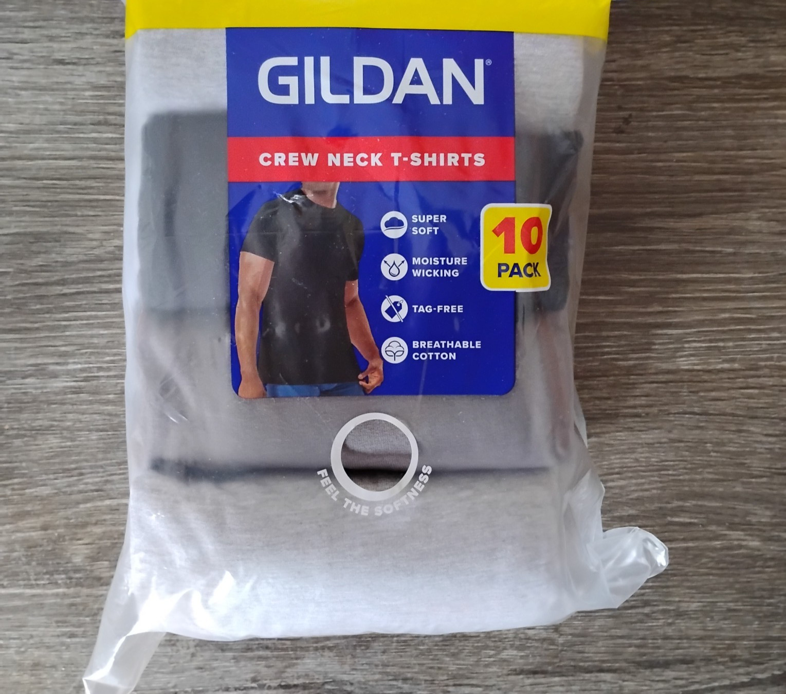 Gildan Adult Men’s Short Sleeve Crewneck Assorted Color T-Shirt 10-Pack Size SM