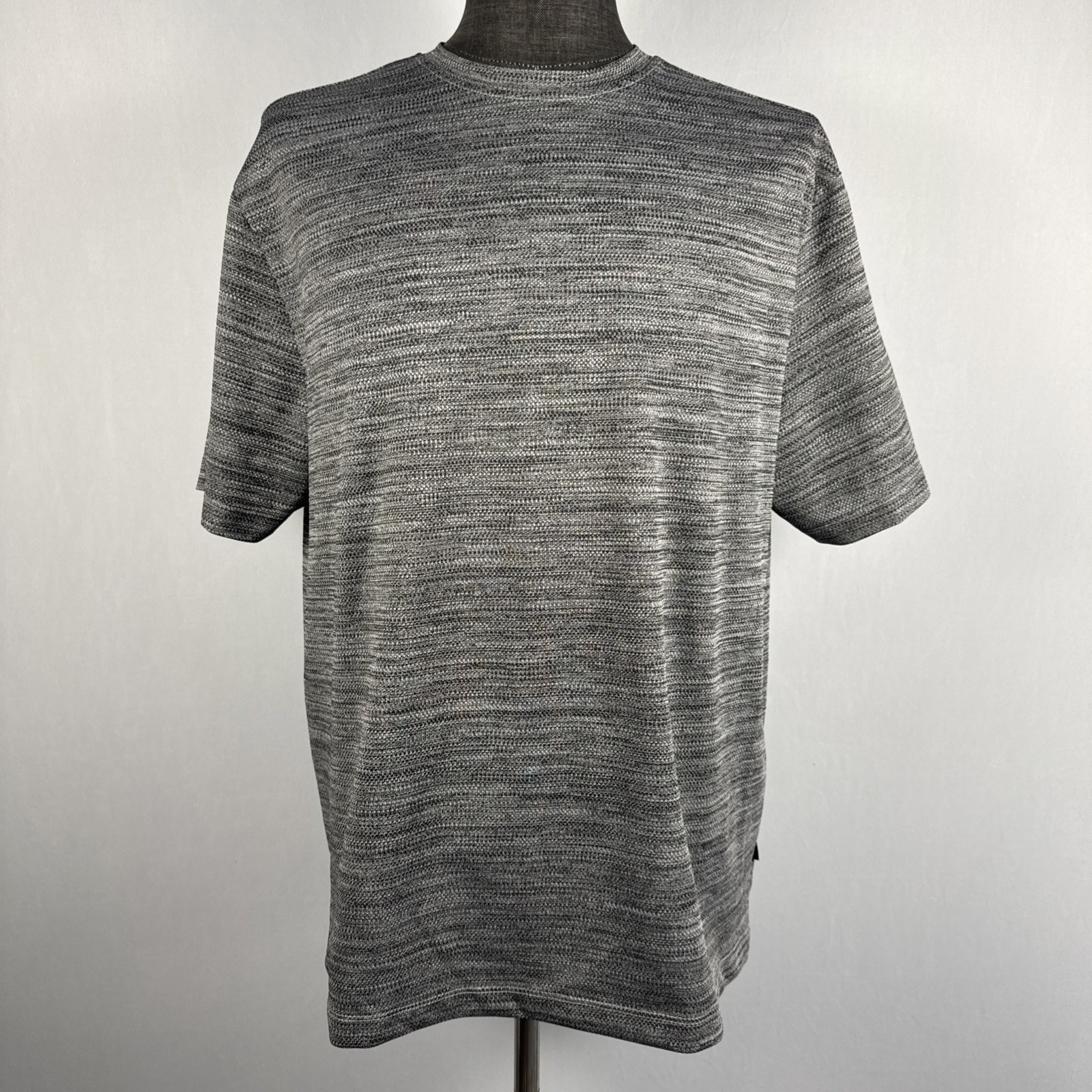 Kenneth Cole Stretch Fit T Shirt Men’s Size 1X Gray Polyester Spandex Blend