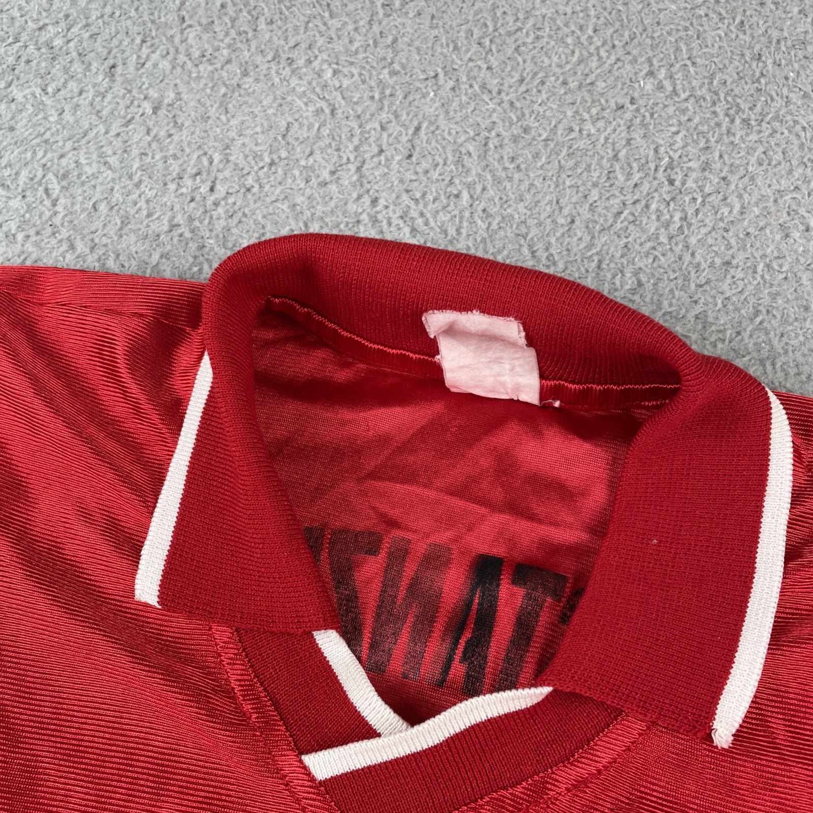 Vintage F.C. Estanzuelas Futbol Club El Salvador XL Red Jersey #4 ASM Fed-com