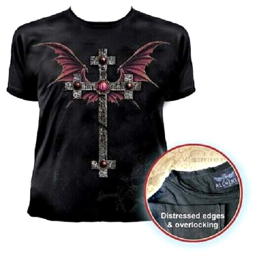 George’s Cross BTF468 Fitted Cotton T-Shirt By Alchemy Gothic