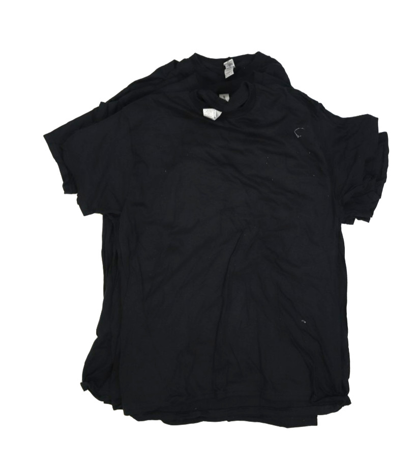 Gildan Heavy Cotton Mens Medium Blank Tee Black T-Shirts Lot Of 12