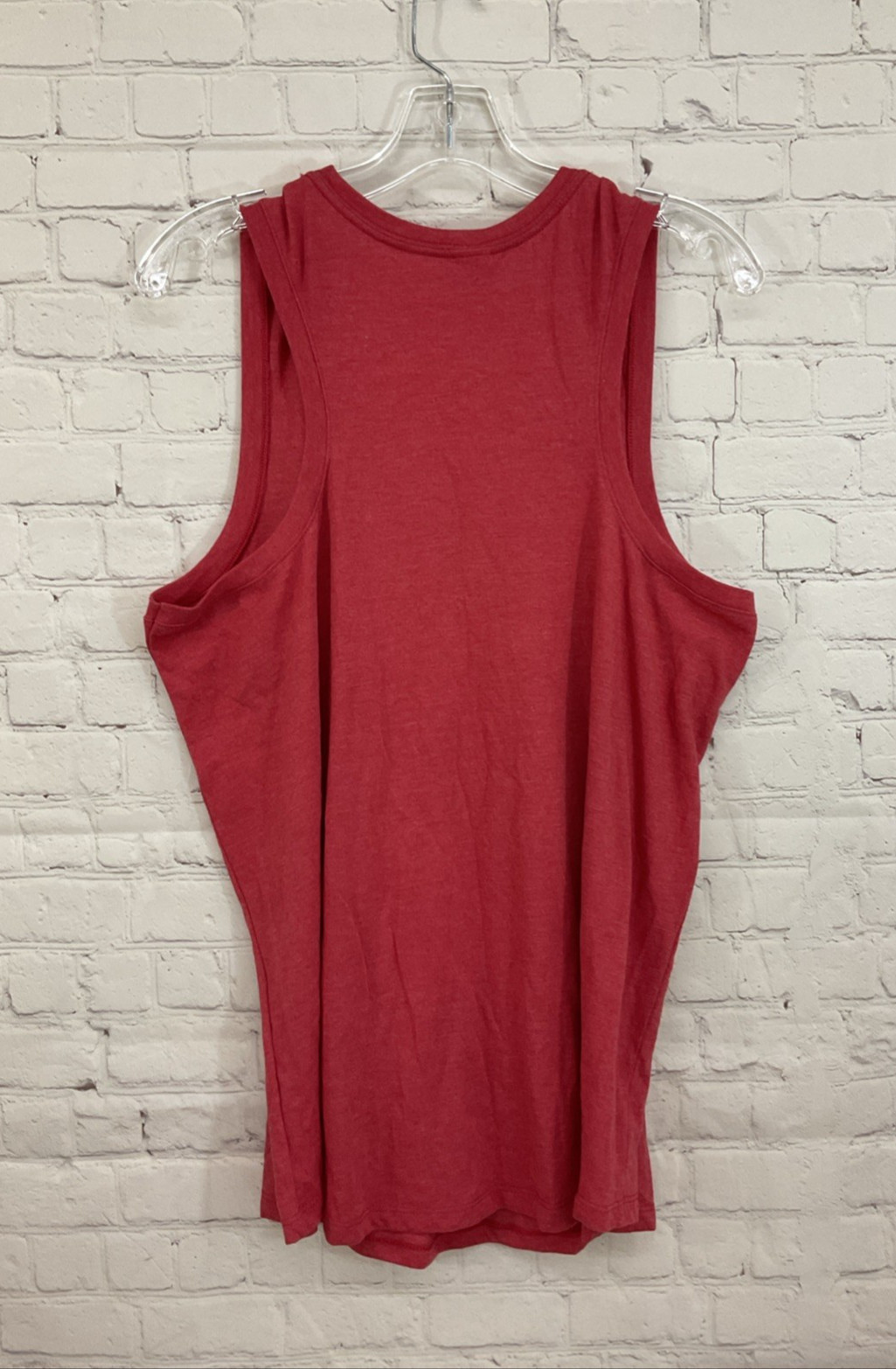 District Made 90836 Adult’s Sleeveless Tank Top Shirt Light Red XXL 2XL