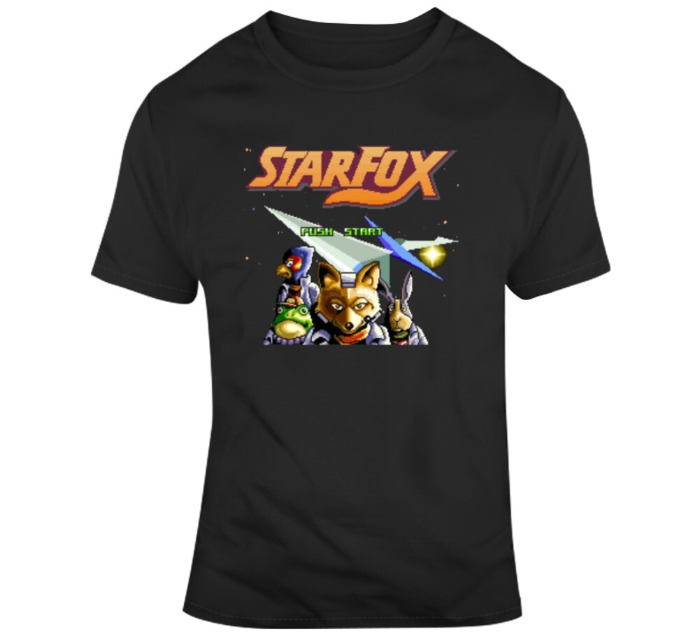 Retro SNes Star Fox Video Game Fan T Shirt