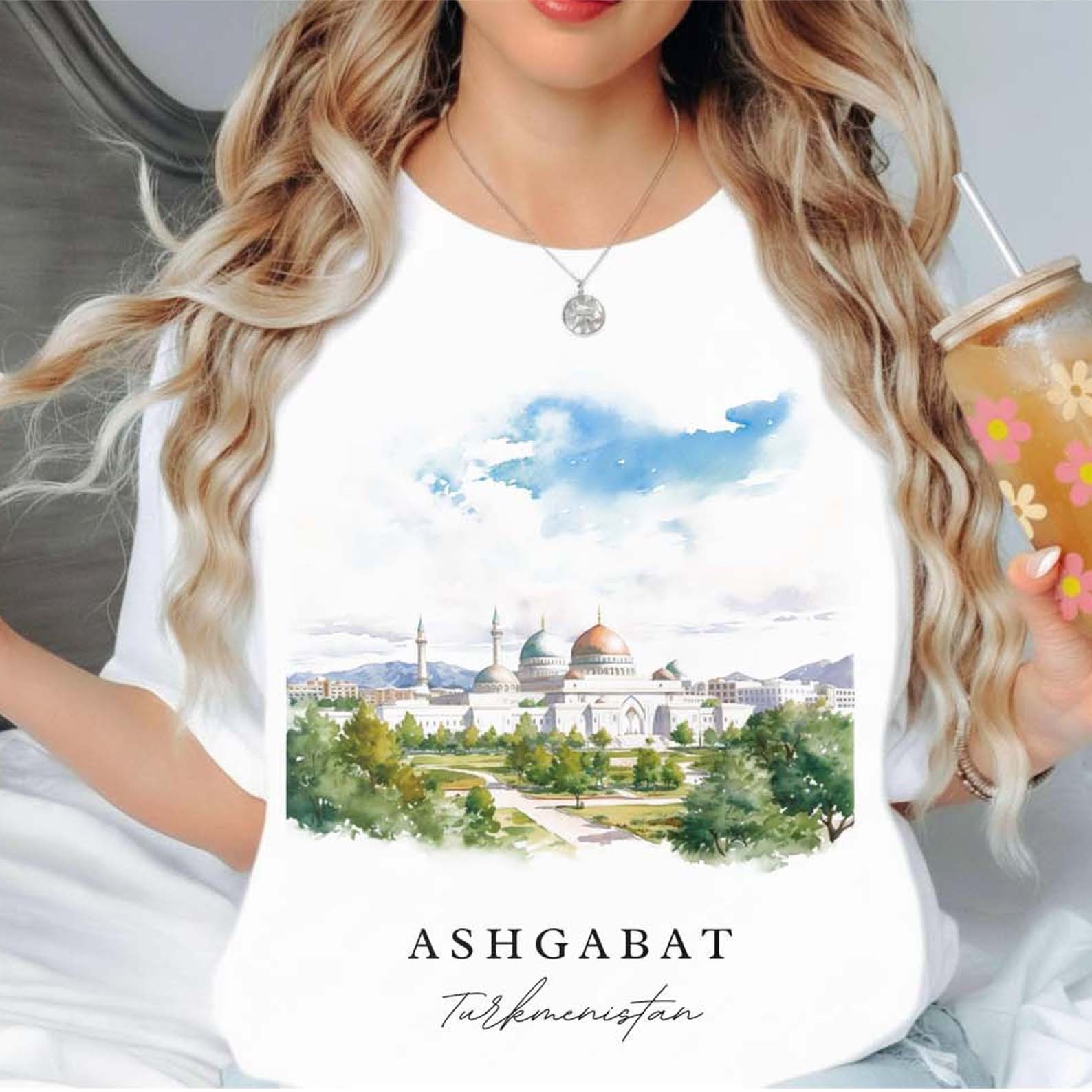 Ashgabat Unisex Shirt Travel Gift Turkmenistan Trip Lovers Souvenir Tee