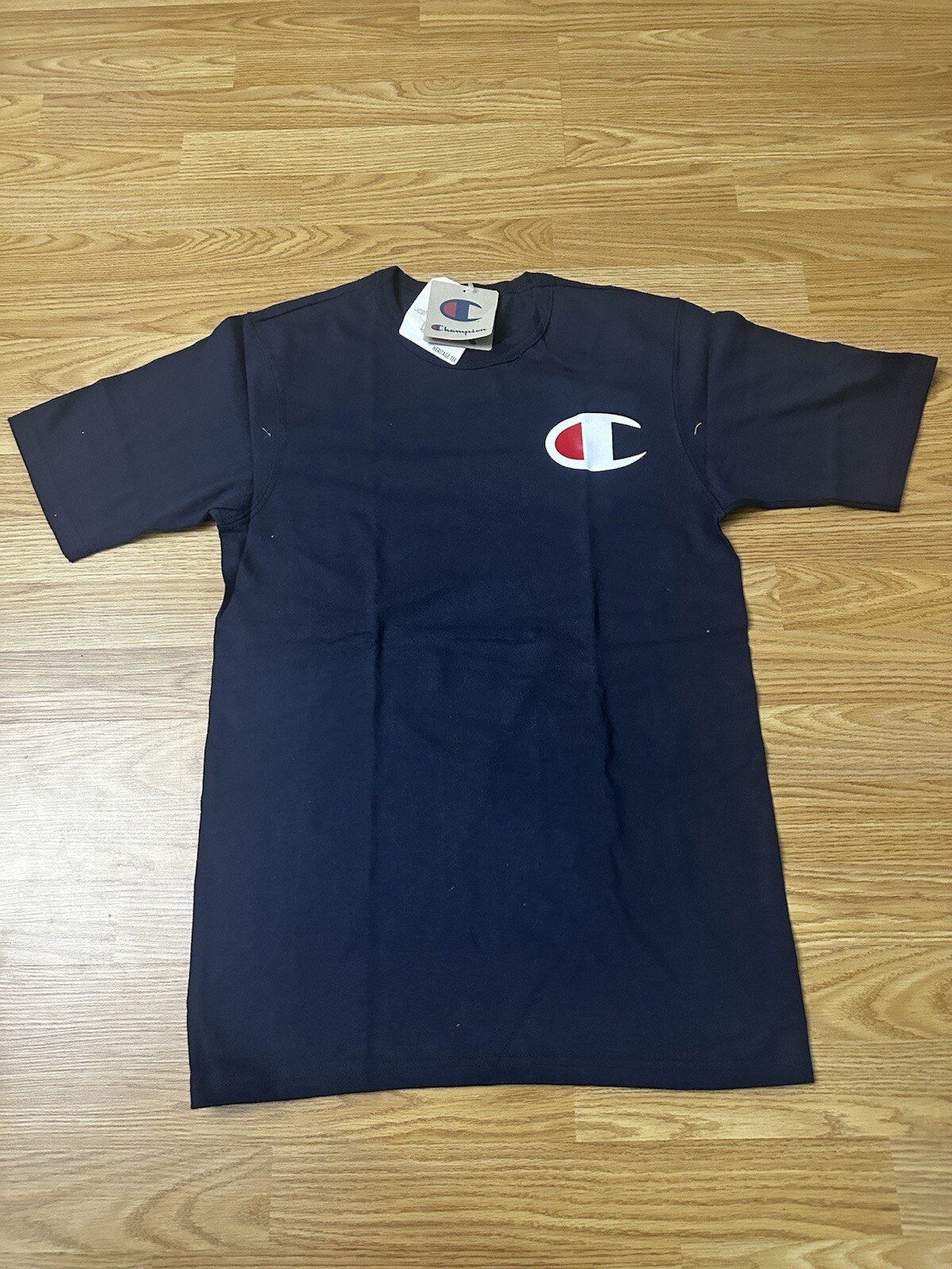 Champion Classic Logo Shirt Classic Navy White Red Size Small Men’s