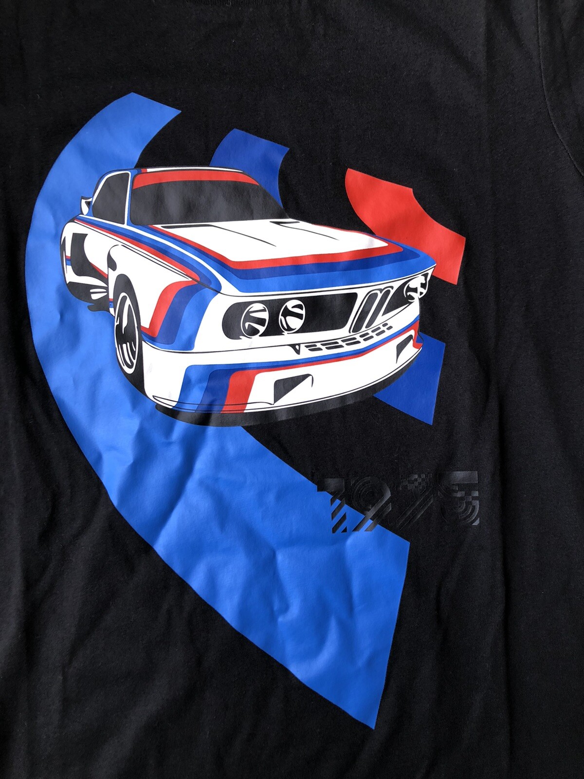 PUMA BMW MOTORSPORTS MMS VINTAGE CAR TEE 1975 BMW XL BLACK 533379-01