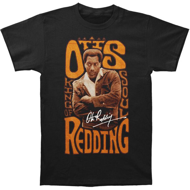 Otis Redding Men’s King Of Soul Slim Shirt Classic Black Unisex S-5XL