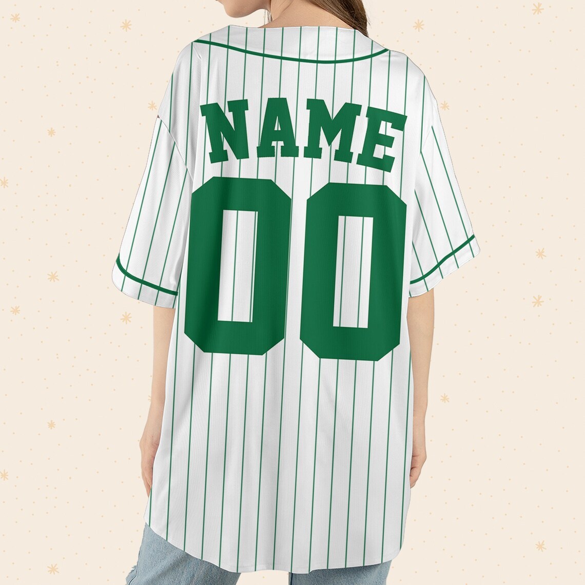Custom Request Stripe Line Custom Colors Personalized Name Baseball Jersey