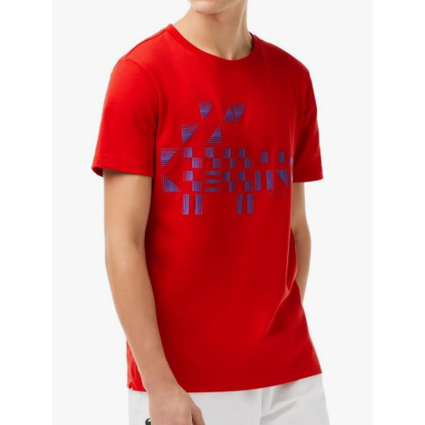 Lacoste Men’s Sport Novak Djokovic Printed T-Shirt Red XL