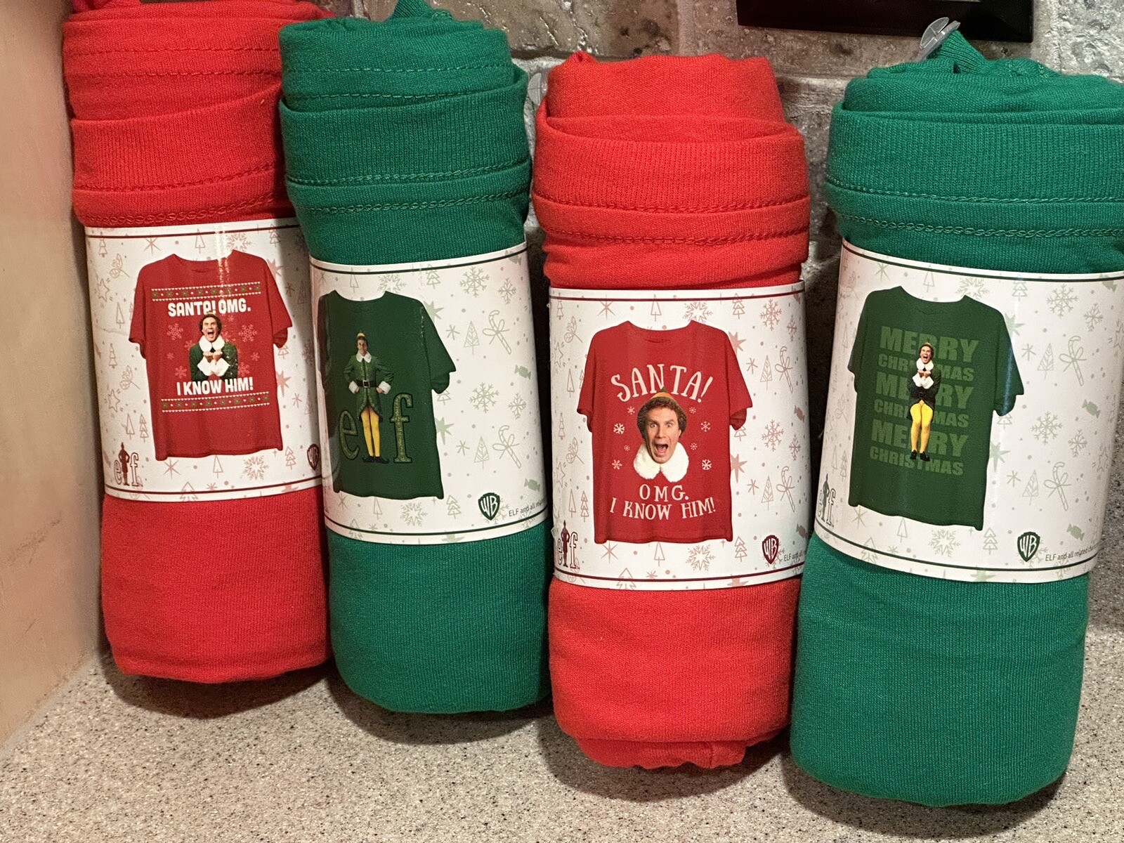 Elf – The Movie Holiday Adult Tee Shirt – Choose Color / Design One Size