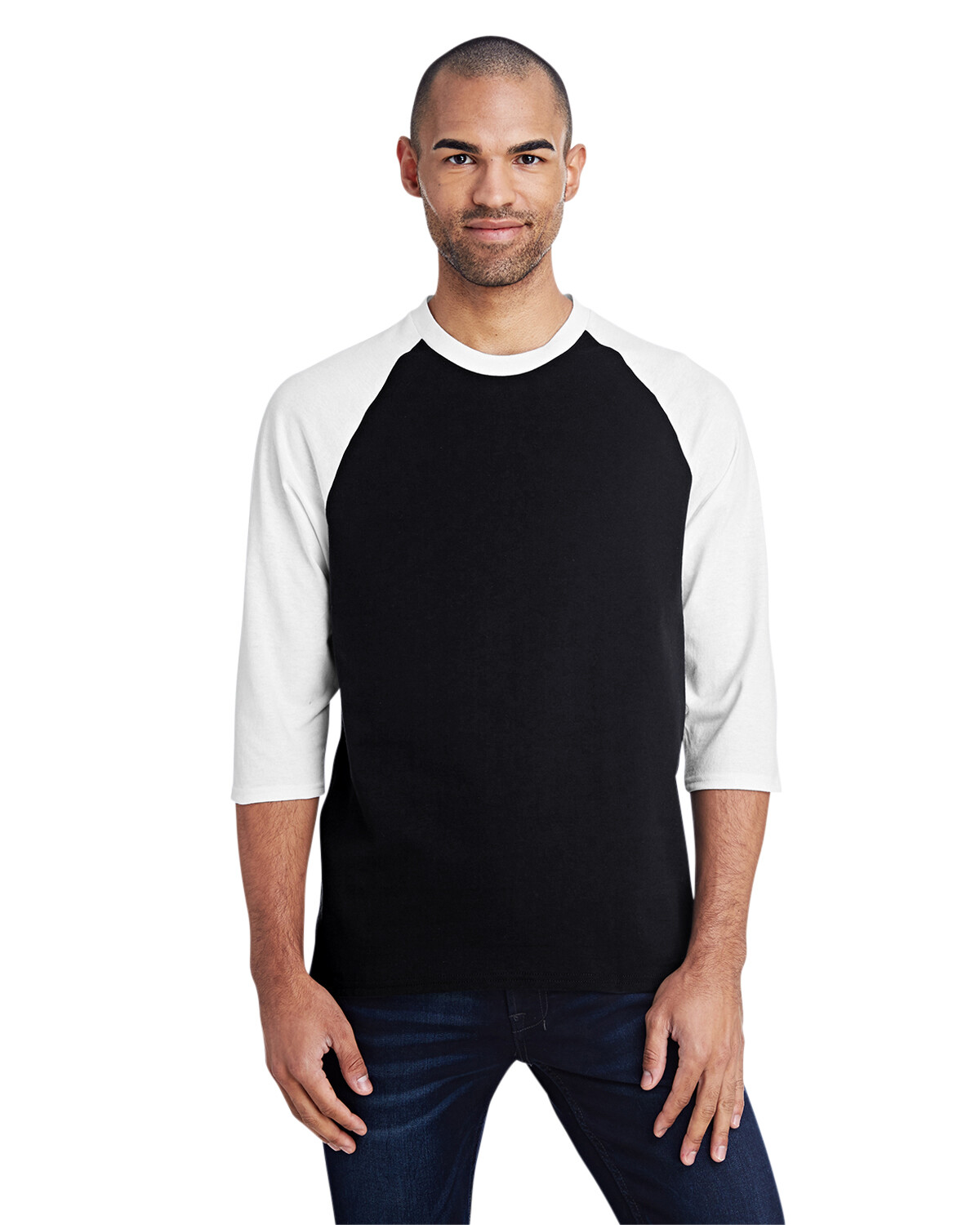 Gildan Adult Heavy Cotton Preshrunk 5.3 oz. Raglan Sleeves T-Shirt G570 XS-3XL