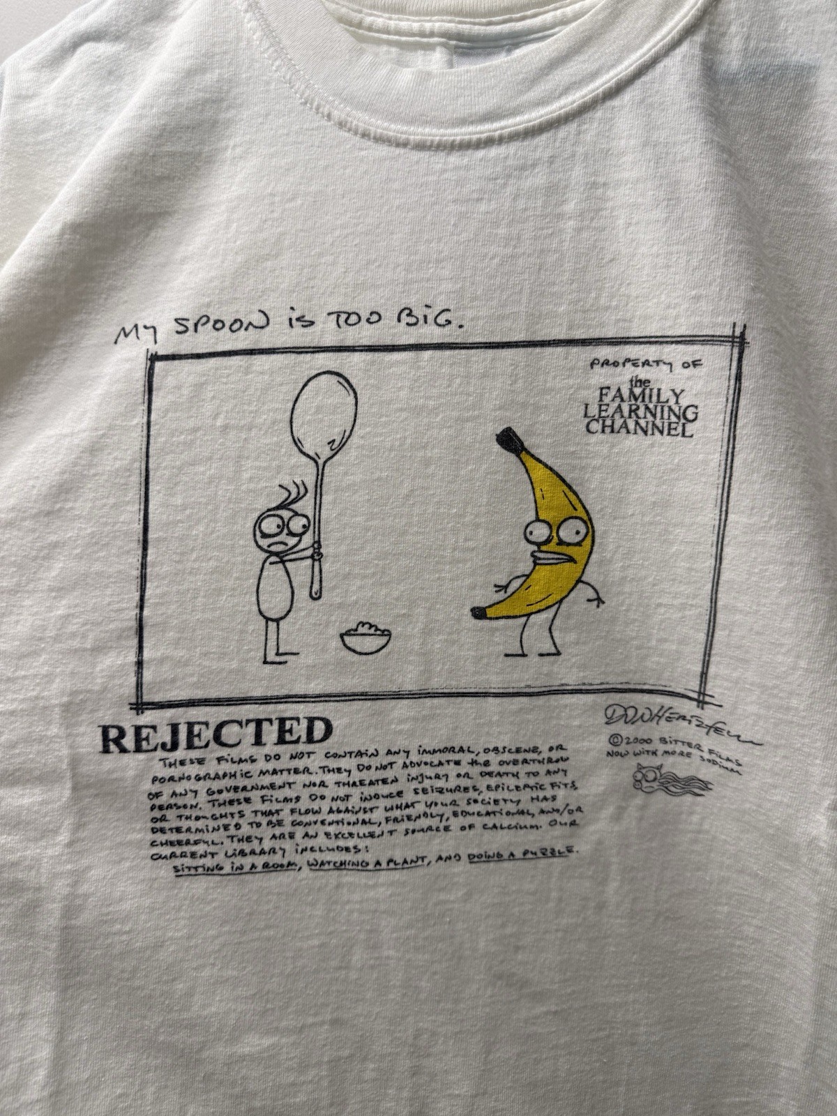 Rare Don Hertzfeldt’s short film “Rejected” Vintage Tshirt (See Pics ) 2000’s