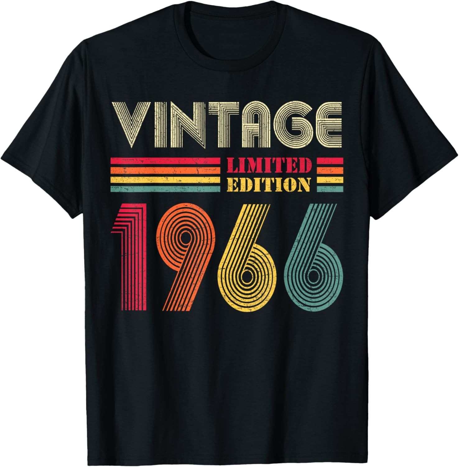 Vintage 1966 60th Birthday Gift Men Women 60 Years Old T-Shirt unisex T-Shirt