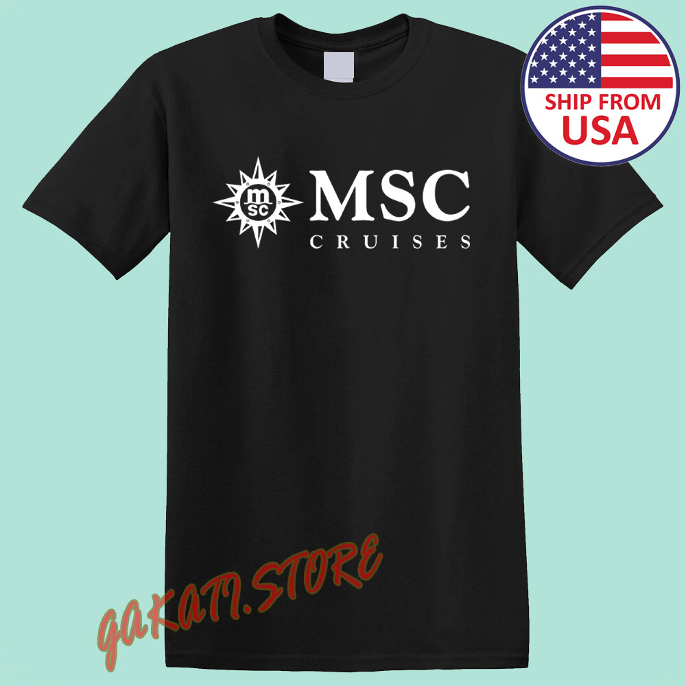 MSC Cruises Men’s Black T-Shirt Size S-5XL