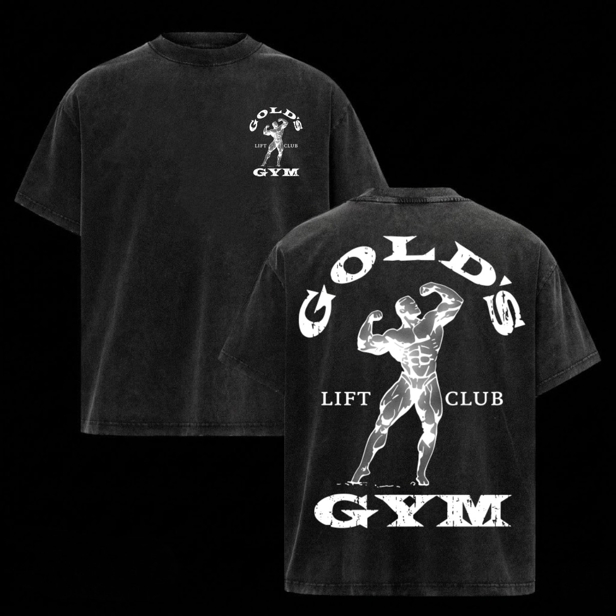 (Collection) Gold’s Gym Shirt Heavy Cotton Bodybuilding Gym Shirts For Men Top