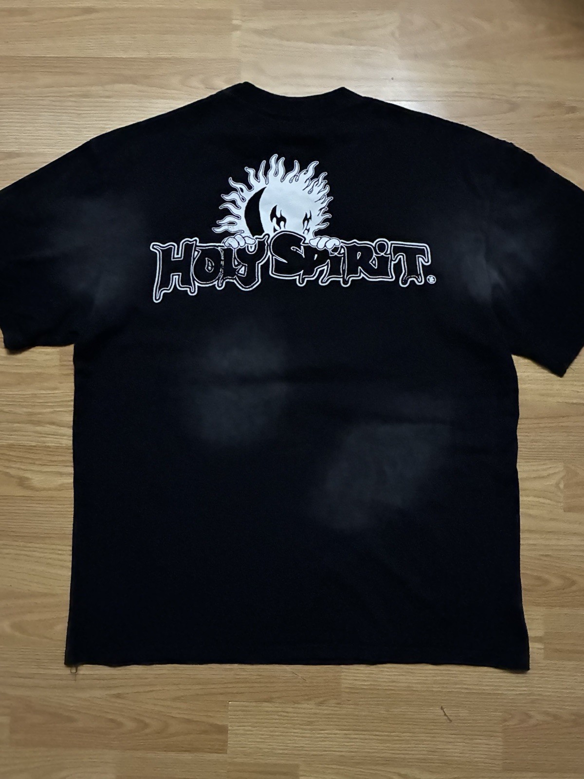 HELLSTAR Holy Shirt Black Angel Graphic Cotton Tee Men’s XL