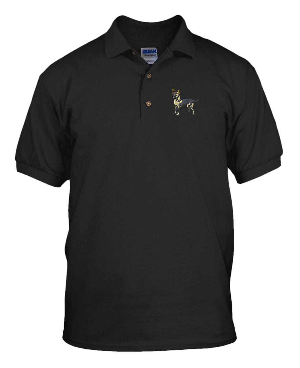 POLICE LOGO Embroidery Embroidered Unisex Adult Golf Polo Shirt