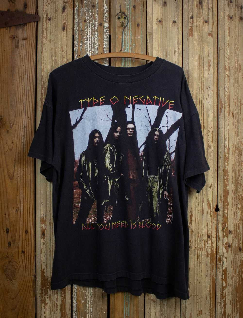 Type O Negative Band Members Black T-Shirt Cotton Full Size