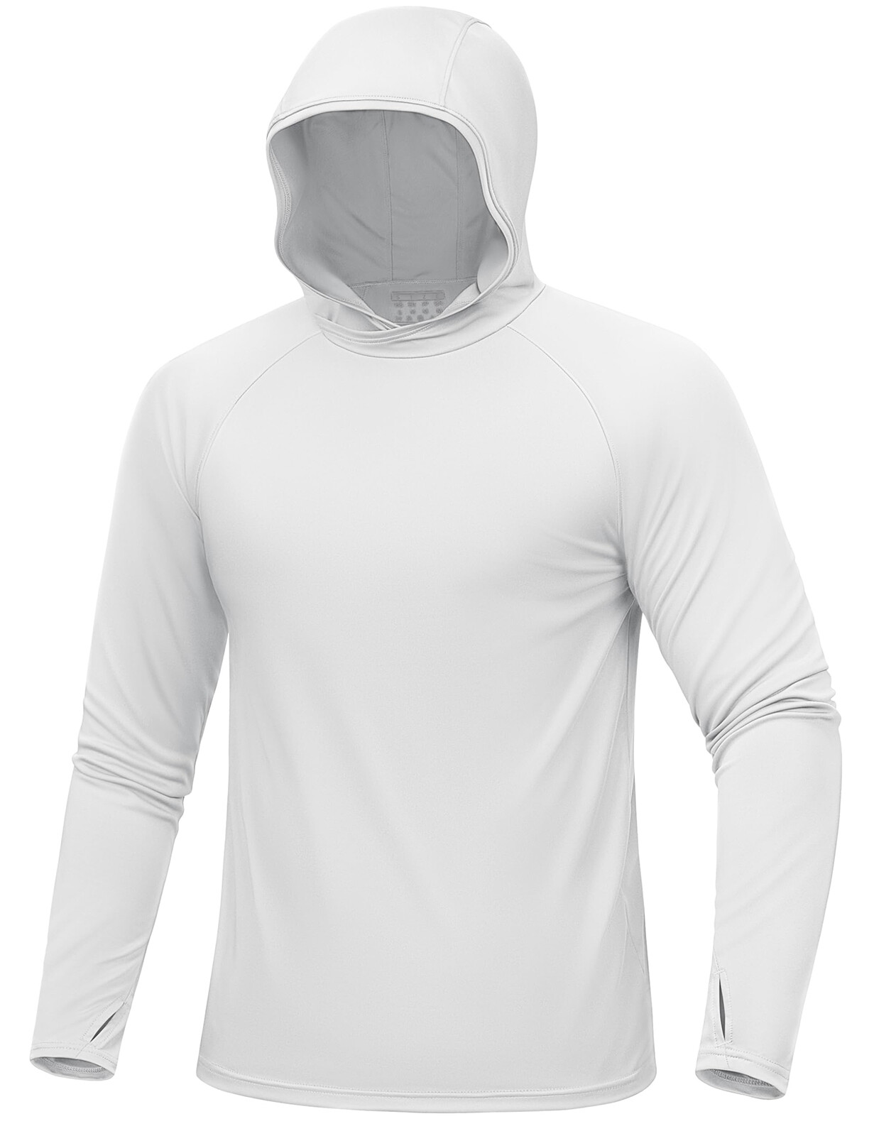Mens UPF 50+ Sun Protection Shirts Quick Dry Long Sleeve Rash Guard Hoodie Shirt