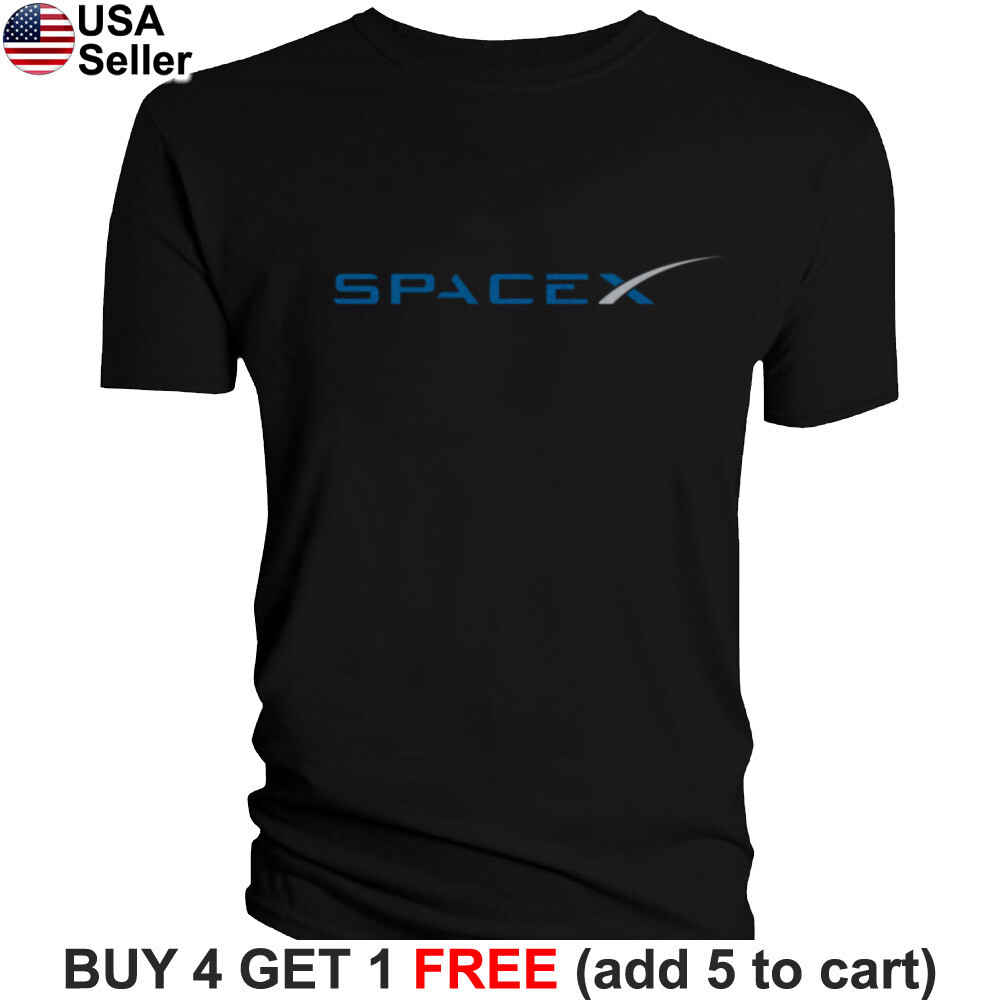 SpaceX T-Shirt Space X Logo Elon Musk Exploration Aerospace NASA Tesla BSX01
