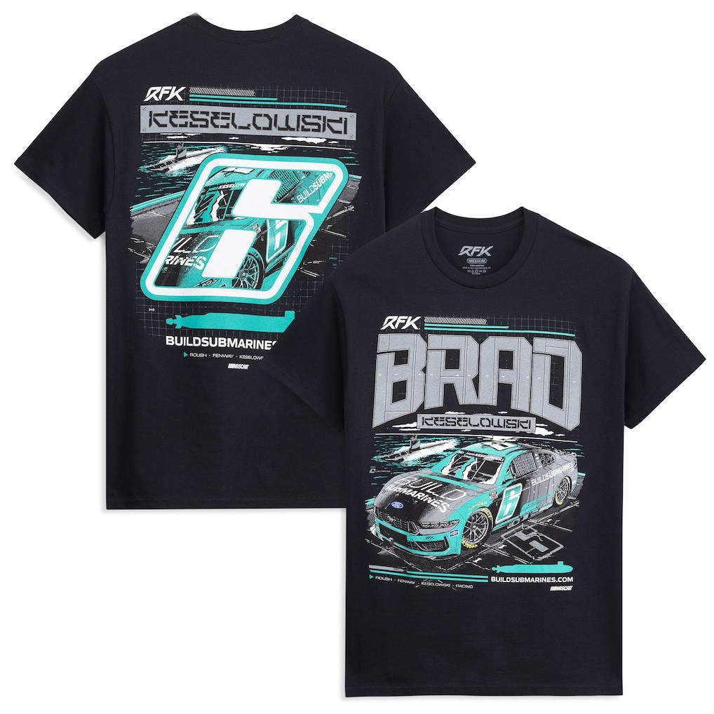 Brad Keselowski #6 Racing T Shirt Classic Ink Fan Graphic Tee Black