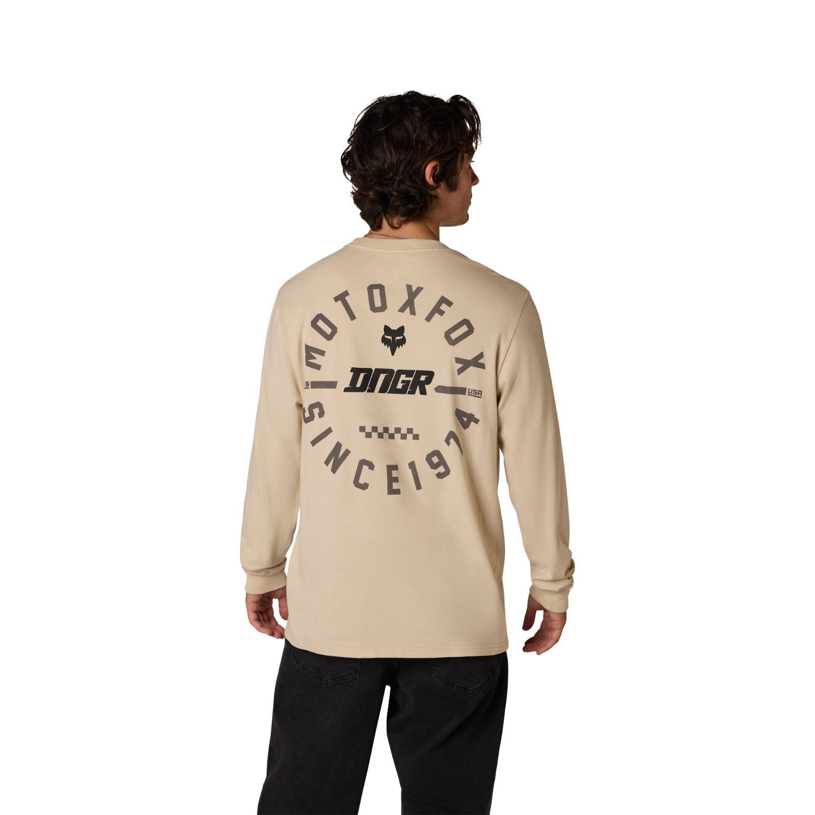Fox Racing DNGR 195 Original Long Sleeve Tee Oat Medium