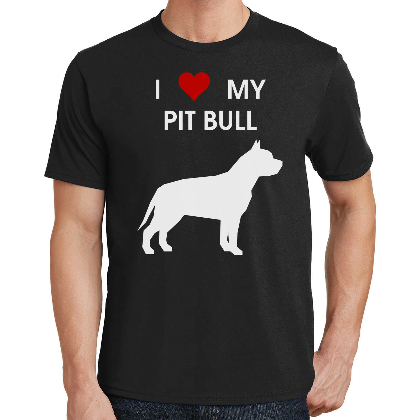 I Love My Pit Bull T-Shirt 2400