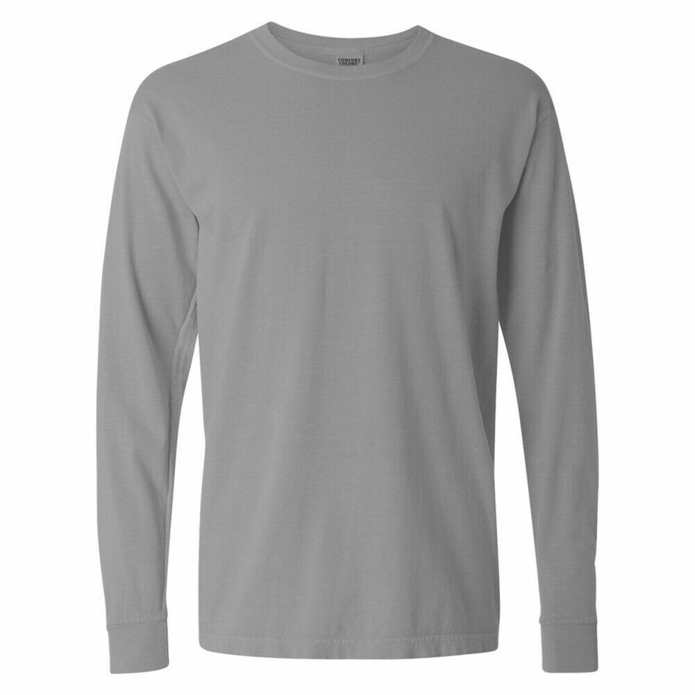 Comfort Colors 6014 3 PACK of Garment Dyed Long Sleeve Crew Neck T Shirts! WOW!