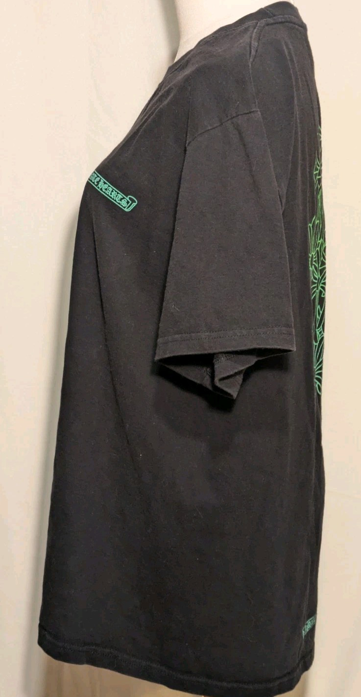 Chrome Heart Green Cemetery Black T Shirt Medium
