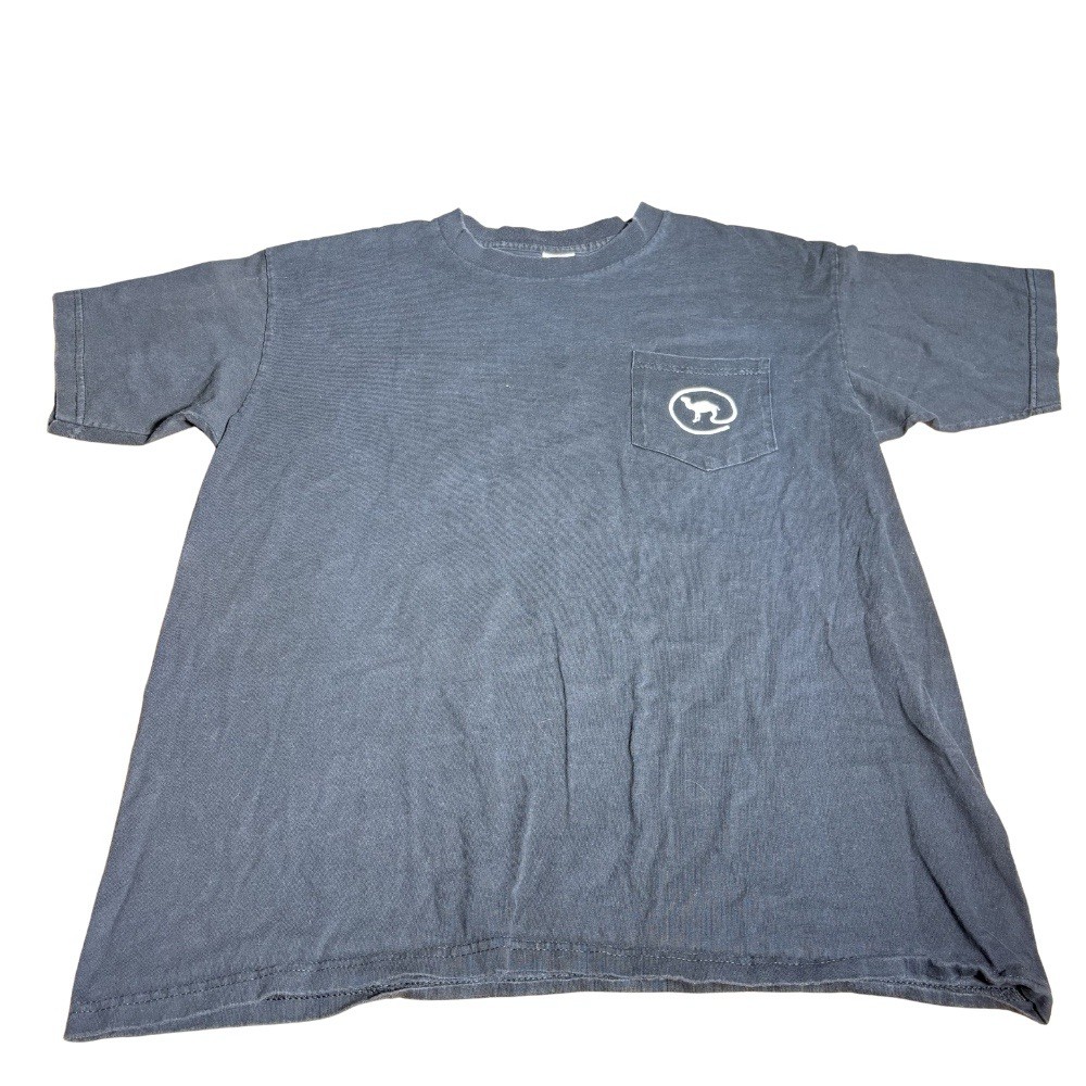 Vintage Camel Cigarettes Pocket T Shirt XL Made USA Single Stitch Black Tee