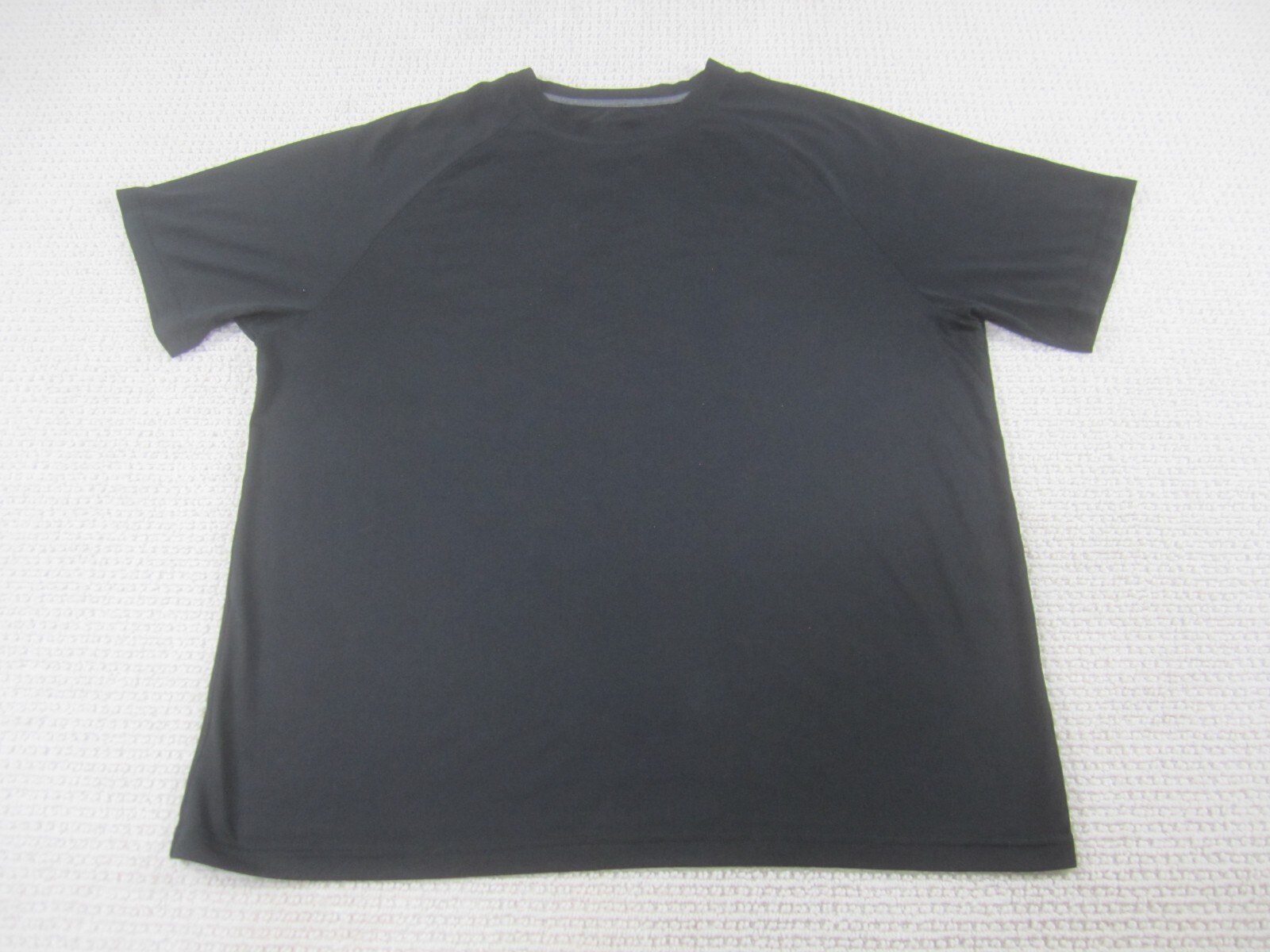 BCG Shirt Mens Large Black Athletic Gym Short Sleeve Polyester Spandex Crew Neck