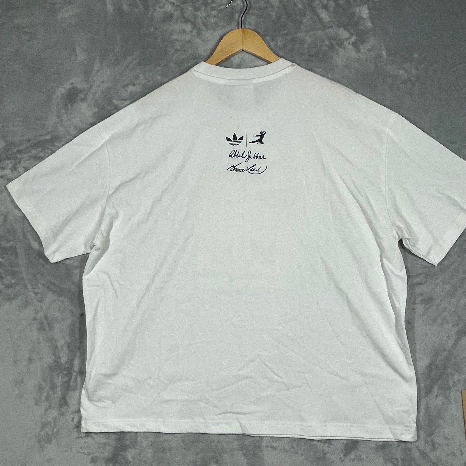 Adidas Originals Bruce Lee Kareem Abdul-Jabbar BL Icon Tee White Mens XL NEW