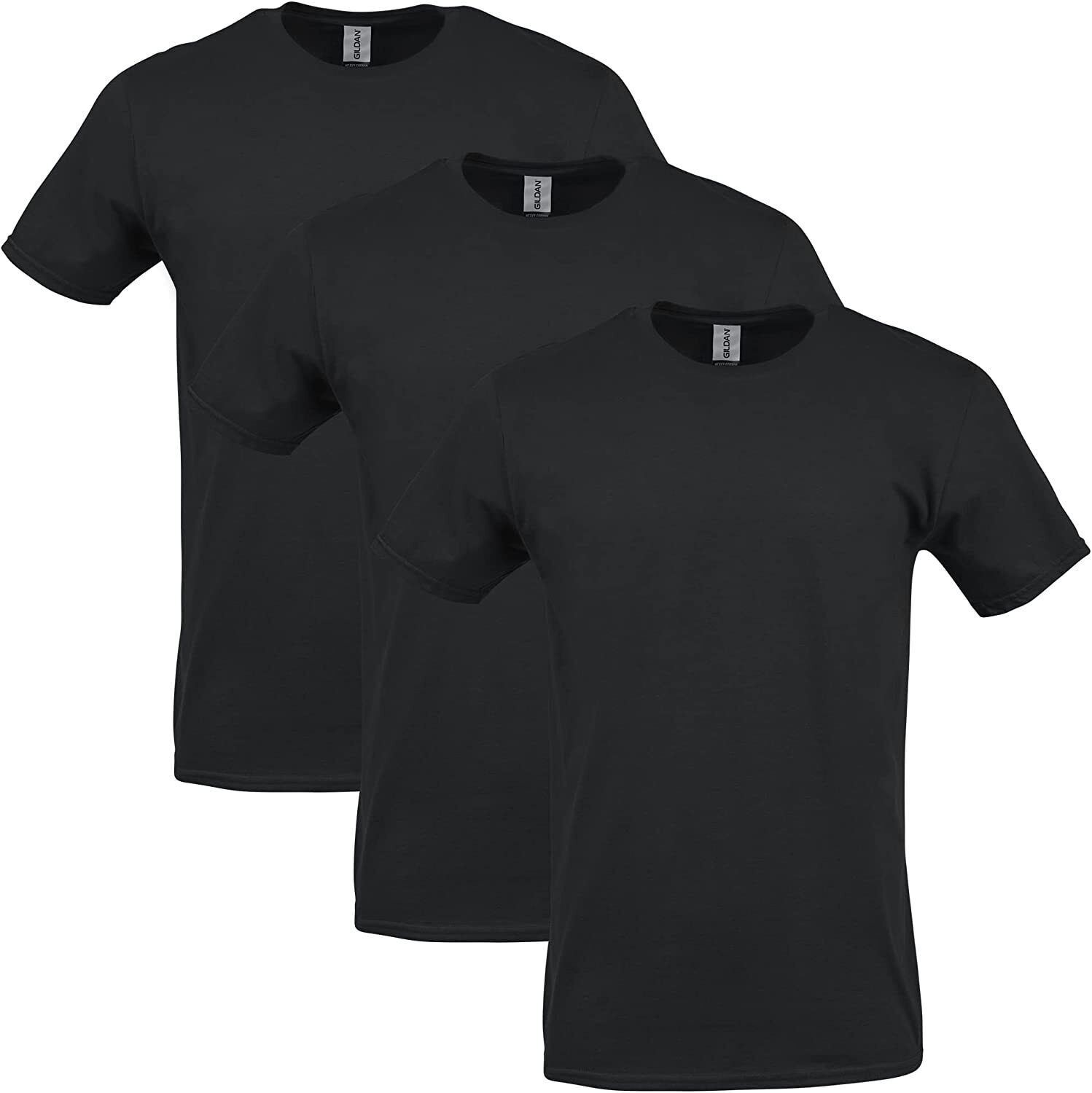 Gildan 3-PACK Men’s Heavy Cotton T-Shirt (Pack of 3) Bulk Lot Solid Blank 5000