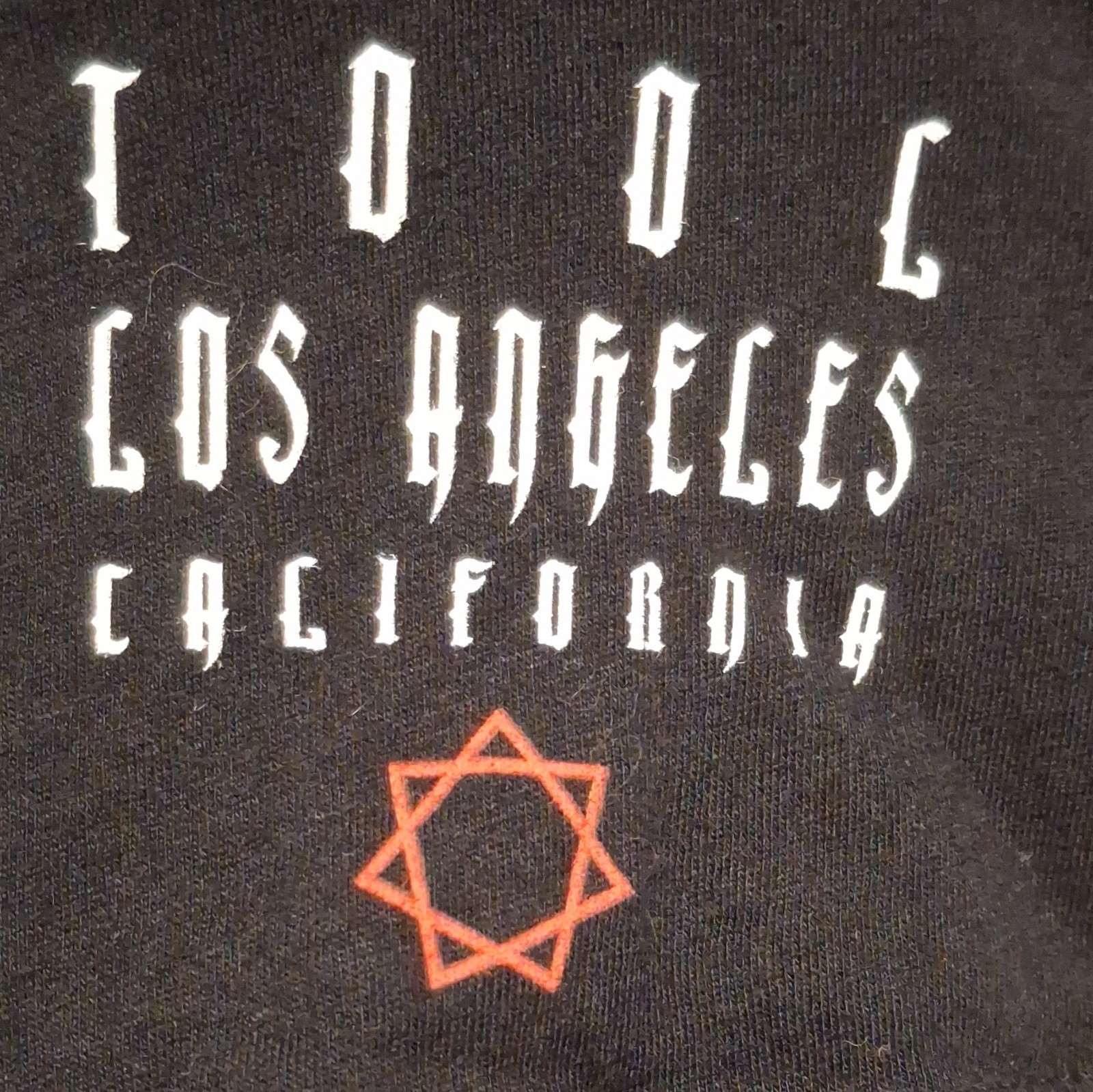 Tool Band Graphic T-Shirt Black Size L Cotton Knit Crew Neck Tagless