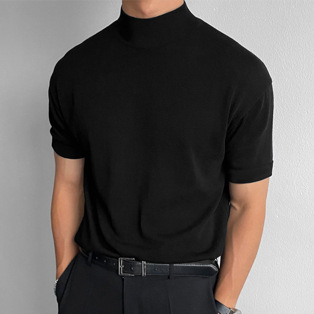 Tshirt Tshirt Underclothes Undershirt Male Men Mock Turtleneck Popular