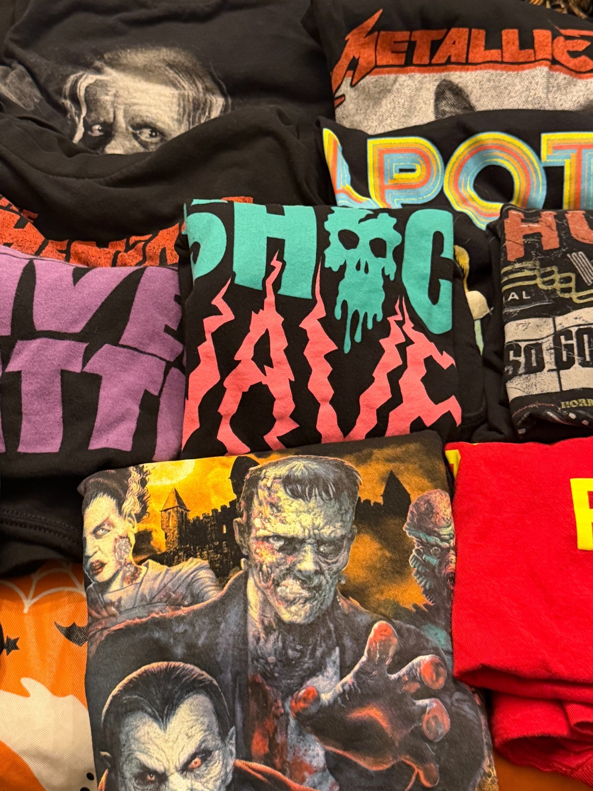 HUGE Horror T Shirt / Hoodie & More Lot Fright Rags Cavity Colors Terror Threads