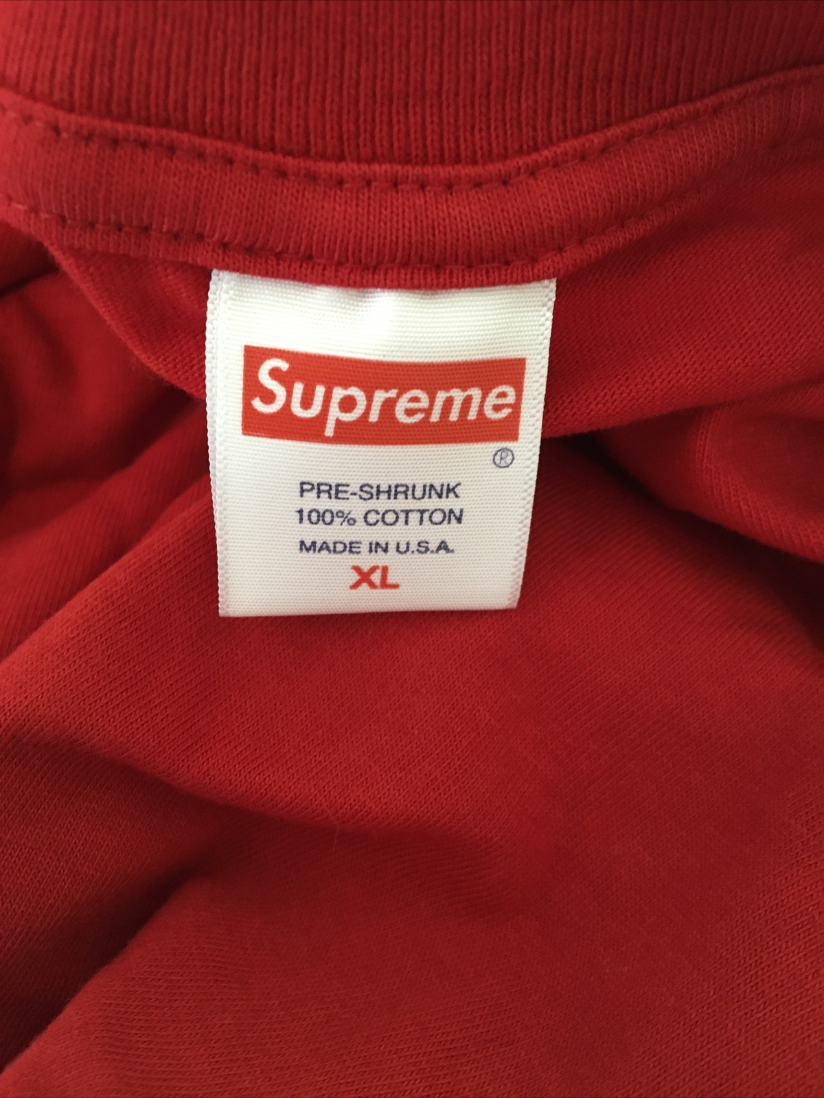 Supreme K Mart Blank Tee Red Authentic Size XL DEAD STOCK