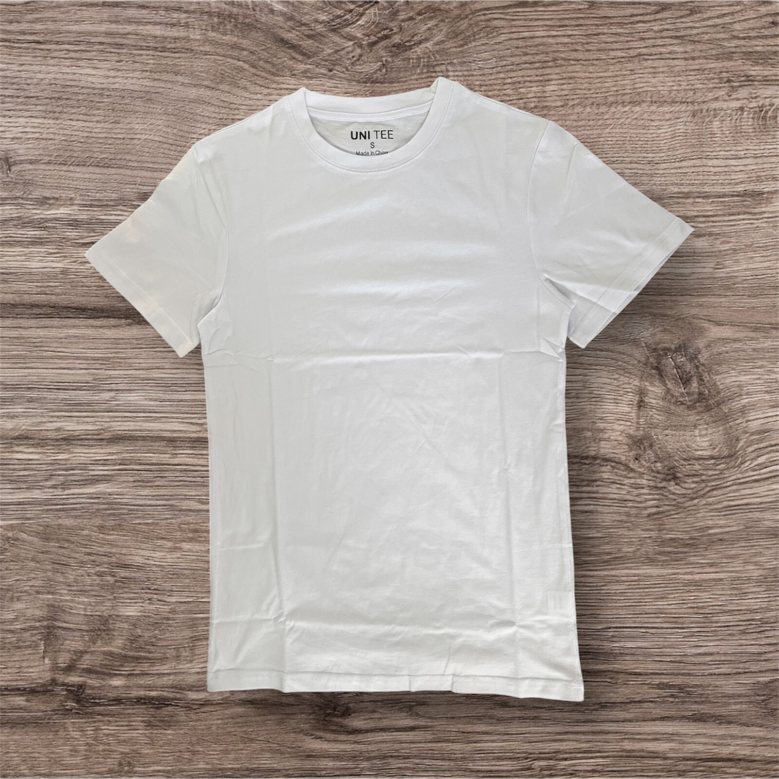 UNI TEE Mens Short Sleeves 8OZ Heavy Weight 100% Cotton S-3XL CREW Neck T-Shirt