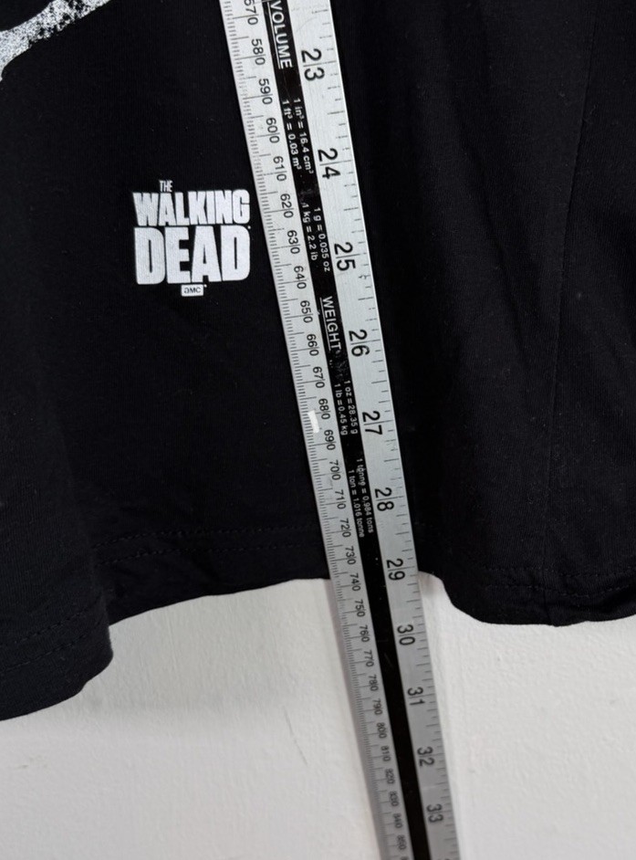 The Walking Dead Negan Skull Crossed Lucille Bats T-Shirt Licensed UK Large 2017