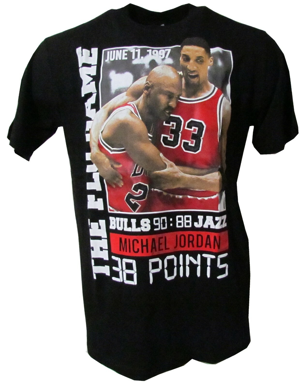MEN’S PRINTED T-SHIRT he Flu Game, Flashback Friday Michael Scottie Pippen
