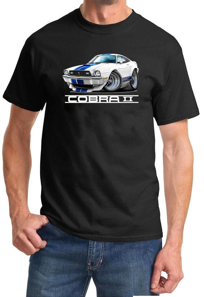 1976 1977 Ford Cobra II Mustang Full Color Tshirt NEW FREE SHIPPING