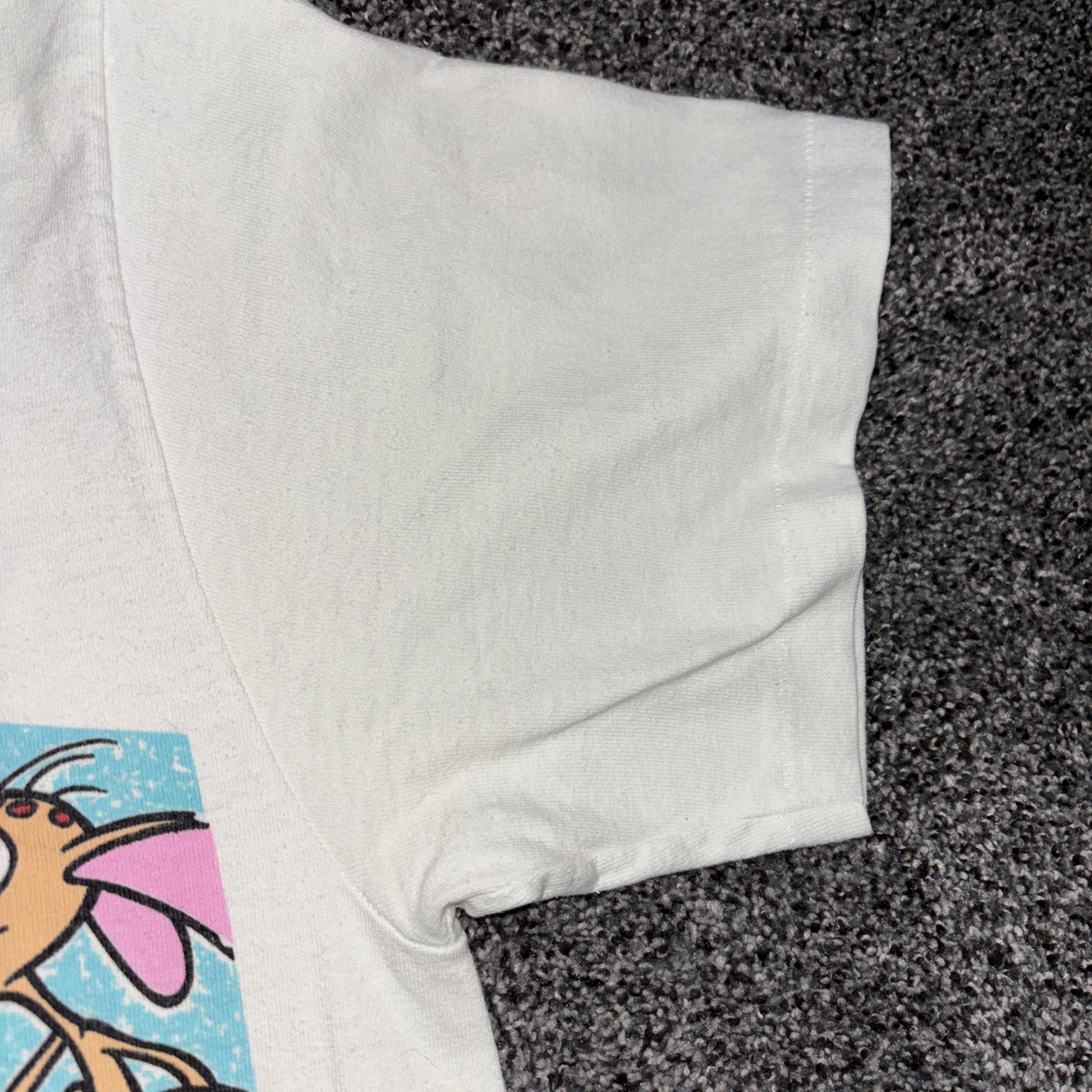 Vintage Ren and Stimpy T-Shirt 1991 Nickelodeon Size Small Changes MTV No Tag