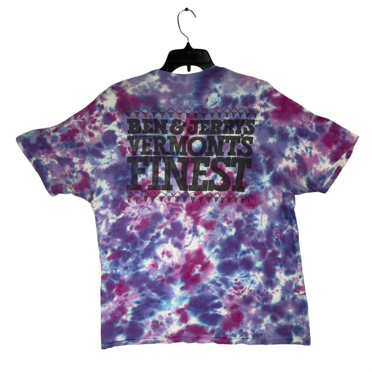 Vintage Ben & Jerry’s “Cherry Garcia” Tie-Dye Shirt Hanes Size XL 46-48