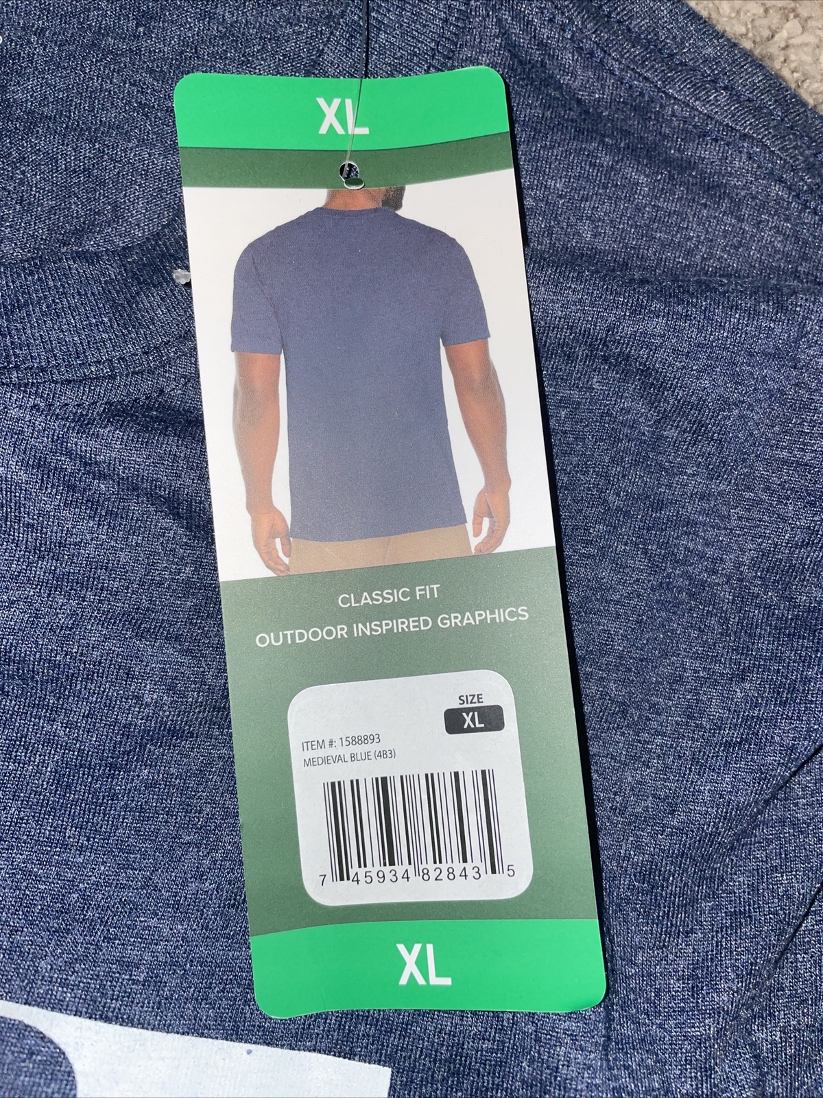 New Mens ORVIS Blue Tee Shirt Size XLarge