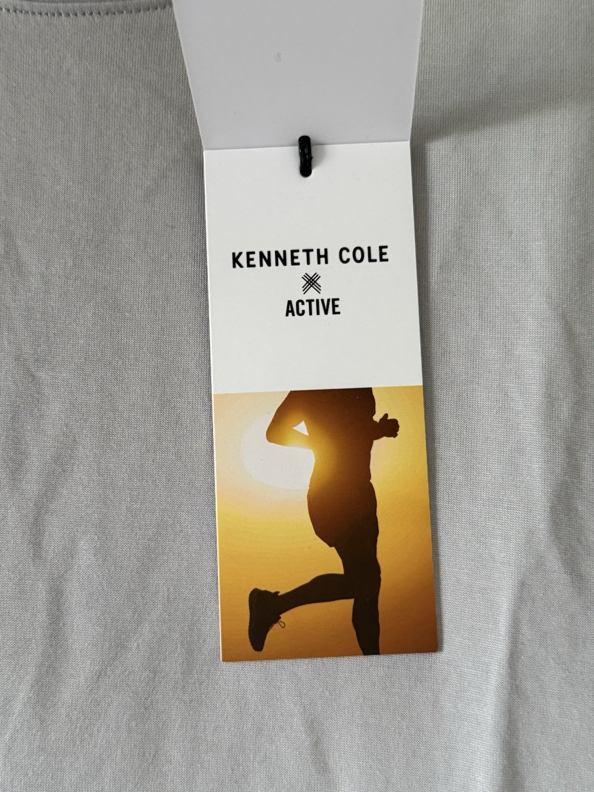 Kenneth Cole Medium Active Tech T-Shirt Alps Gray Stretch $49