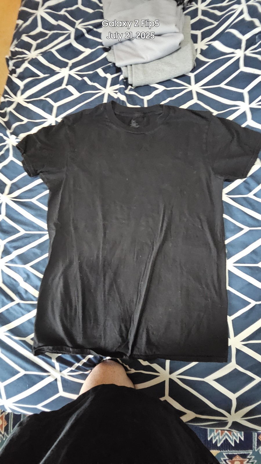 GEORGE brand Men’s Size Medium T-shirt Black Cotton Polyester Blend Fabric